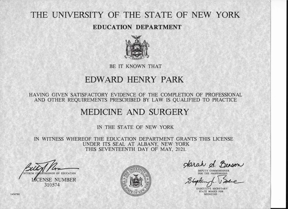 New York License Now Active Recharge Biomedical